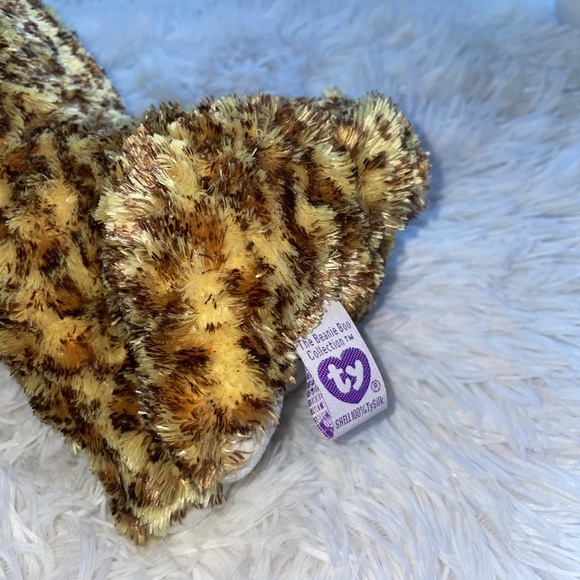 - TY BEANIE BOOS  SPECKLES APPROX 9" LEOPARD plush stuff animal‎ collection - Picture 5 of 6